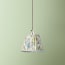7 inch pendant shade in willow Little Magnolia linen by GP & J Baker