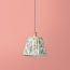 7 inch pendant shade in willow Little Magnolia linen by GP & J Baker