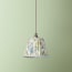 7 inch pendant shade in willow Little Magnolia linen by GP & J Baker