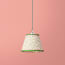 7 inch pendant shade in pink and green Polka Dot paper by GP & J Baker