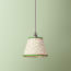7 inch pendant shade in pink and green Polka Dot paper by GP & J Baker