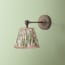 Elbow wall fitting IP44 in antique bronze
