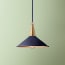 Smaller Cookie shade in black iris with copper interior