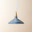 Camille shade in windward blue with stone interior