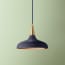 Constance shade in black iris with copper interior