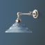 Double jointed wall fitting in antiqued silver
