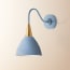 Cone wall fitting in windward blue