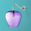 Swan neck wall fitting in antiqued silver