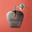 Rose wall fitting in antiqued silver
