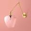 Stork wall fitting in antiqued brass