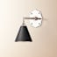single insignia wall fitting in antique silver