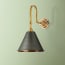 shanty wall fitting in antique brass