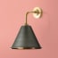 Dinky wall fitting in antique brass