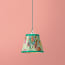 7 inch pendant lamp shade in green Paisley by Matthew Williamson