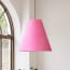 Lutine pendant shade in Hibiscus hand made parchment