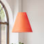 Lutine pendant shade in Papaya hand made parchment