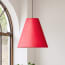 Lutine pendant shade in Tomato hand made parchment