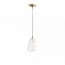 Elbow rechargeable pendant kit in antique brass
