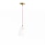 Elbow rechargeable pendant kit in antique brass