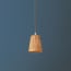 9.5cm tall tapered pendant shade in natural rattan