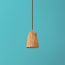 9.5cm tall tapered pendant shade in natural rattan