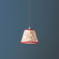 18cm pendant shade in wine and crimson hand blocked 'Wiggly Stars' by Ellen Merchant