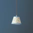 18cm pendant shade in blue green hand blocked 'Wiggly Stars' by Ellen Merchant