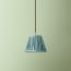 18cm pendant shade in Blue silk