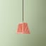 18cm pendant shade in Coral silk