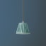 18cm pendant shade in Blue silk