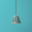 18cm pendant shade in Blue silk