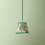 18cm pendant shade in green Paisley by Matthew Williamson