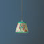 18cm pendant shade in green Paisley by Matthew Williamson