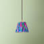 18cm pendant shade in purple mala ikat by Matthew Williamson