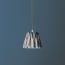 18cm pendant shade in black and white Ikat by Matthew Williamson