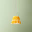 18cm pendant printed linen ikat shade in yellow Yoda