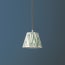 18cm Straight Empire Pendant shade in Printed Linen Ikat Shade in Eau de Nil Zig Zag