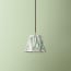 18cm Straight Empire Pendant shade in Printed Linen Ikat Shade in Eau de Nil Zig Zag