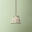 18cm pendant shade in emerald Ferns linen by GP & J Baker