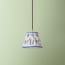 18cm pendant shade in jubilee Ferns linen by GP & J Baker