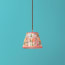 18cm pendant shade in original Little Magnolia linen by GP & J Baker