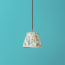 18cm pendant shade in willow Little Magnolia linen by GP & J Baker