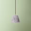 18cm pendant shade in navy & white wonky chev block printed cotton