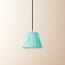 18cm pendant shade in aqua chalk stripes