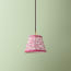 18cm Straight Empire Pendant shade in Crimson Chevrons with Crimson tape