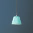 18cm pendant shade in aqua chalk stripes