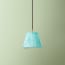18cm pendant shade in aqua chalk stripes
