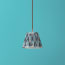 18cm pendant shade in opal and seafoam Tulip & Bird from Sanderson's 'Archive'
