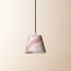 18cm Straight Empire Pendant shade in Red Tanaro Marbled Paper