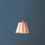 18cm straight empire pendant shade in scarlet tapers